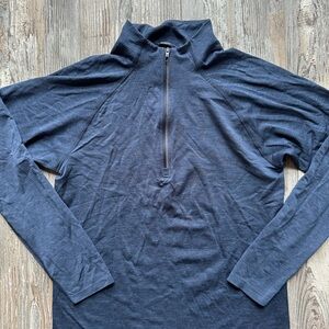 Men’s Lululemon Blue Quarter-Zip Pullover Long Sleeve Small
